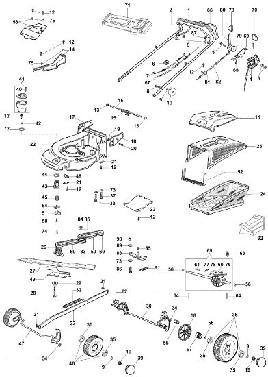 Despiece (Hasta mayo 07) AR 53 VBX Plus-Cut Cortacésped