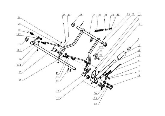 Regulación plato de corte EF 104JH/16H Cat.2005 Tractor