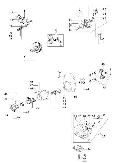 Arranque y tanque PT 2500 Podadora