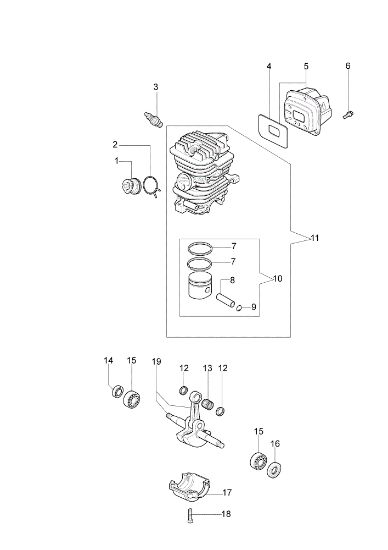 Motor 141 SP Motosierra