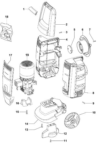 Carcasa IP 1350 S Hidrolimpiadora