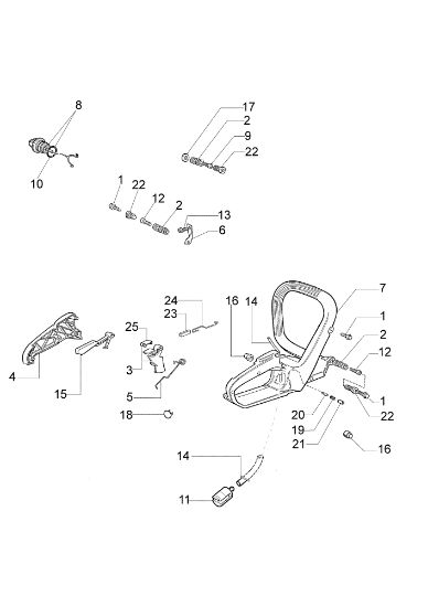 Empuñadura MT 4000 Motosierra