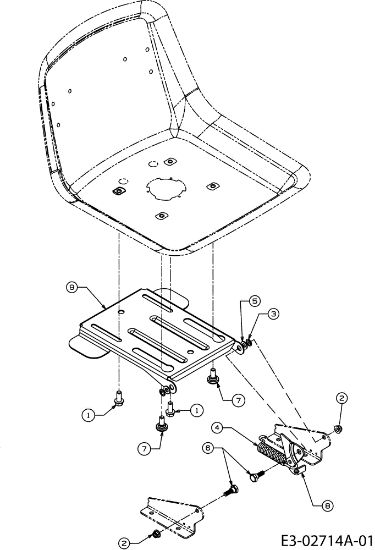 Asiento (1/2) FORMULA 108/15,5 H Cat.2006 Tractor