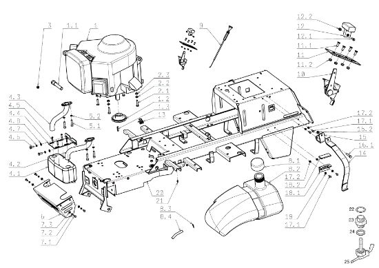 Motor EF 124J/22H Cat.2006-2007 Tractor