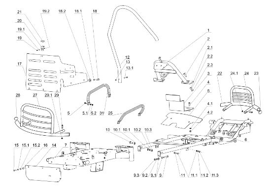 Chasis TUAREG 92 Cat.2006-2007 Tractor