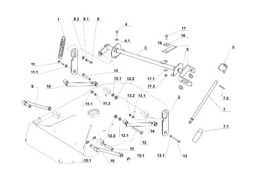 Regulación plato de corte TUAREG 92 Cat.2006-2007 Tractor