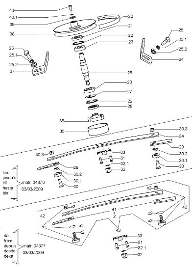 Plato de corte (2/2) TUAREG 92 Cat.2006-2007 Tractor