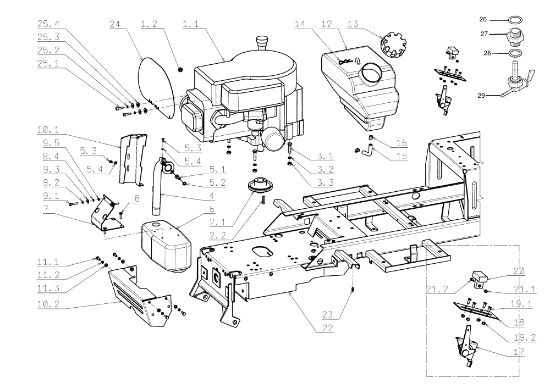 Motor EF 104J/15,5H Cat.2006-2007 Tractor
