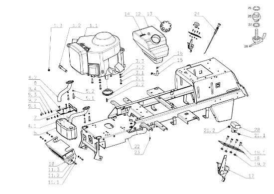 Motor EF 104J/18H Cat.2006-2007 Tractor