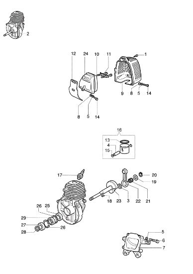 Motor STARK 25 Desbrozadora