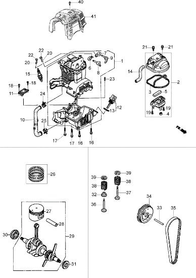 Motor DS 3600 4T Desbrozadora