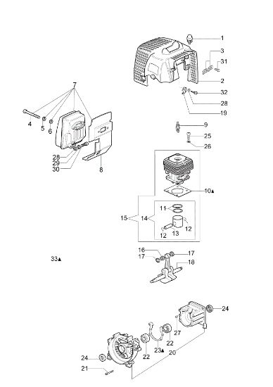 Motor STARK 37 IC Desbrozadora
