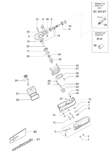 Despiece EP 120 Accesorio pruner