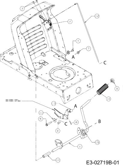Pedal FORMULA 97/13,5 T Cat.2007 Tractor