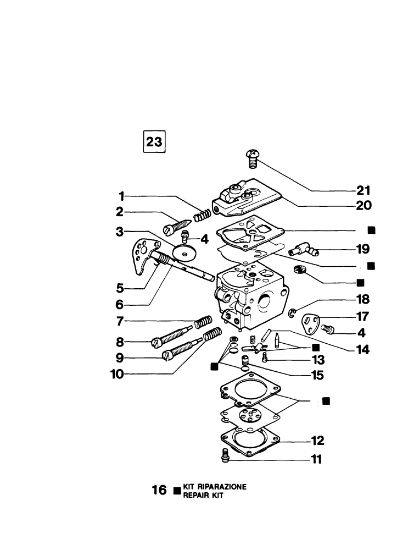 Carburador WT-302 135 Motosierra
