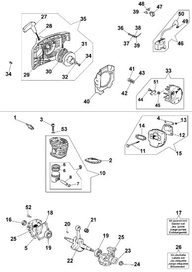 Motor 138 Motosierra