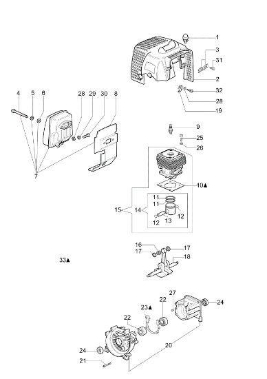Motor STARK 44 Desbrozadora
