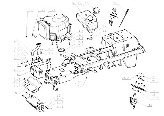 Motor EF 105J/16H Cat.2008 Tractor
