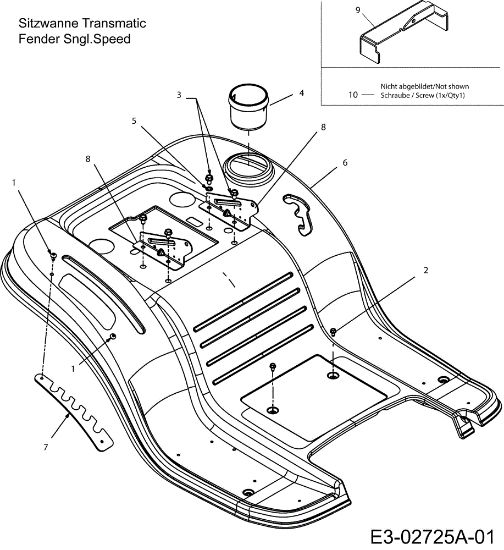 Carcasa posterior FORMULA 97/13,5 T Cat.2008 Tractor