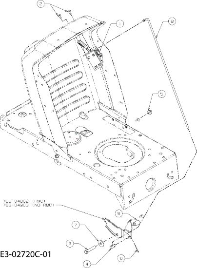 Pedal FORMULA 108/17,5 H Cat.2008 Tractor