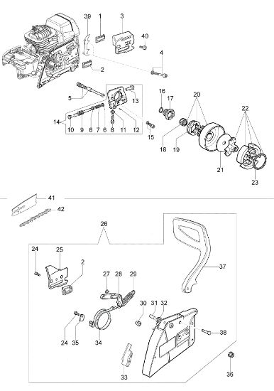 Embrague-freno MT 7200 Motosierra