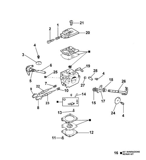 Carburador WT-562 140 Motosierra