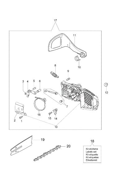 Freno cadena MT 2600 Motosierra