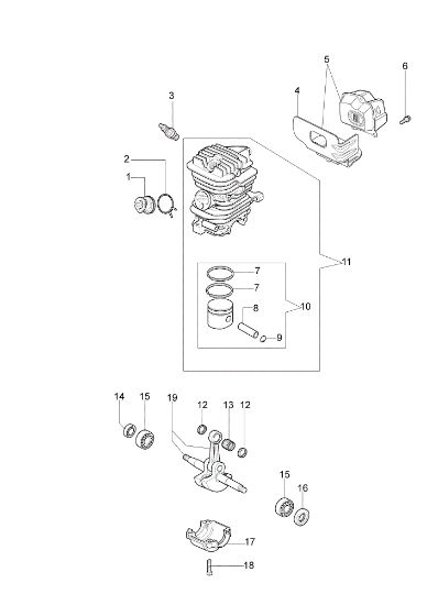 Motor MT 4100 SP (Euro 2) Motosierra