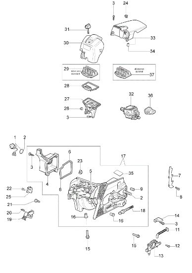Carter motor MT 4100 SP (Euro 2) Motosierra