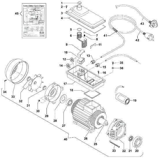 Motor IP 1900 Hidrolimpiadora