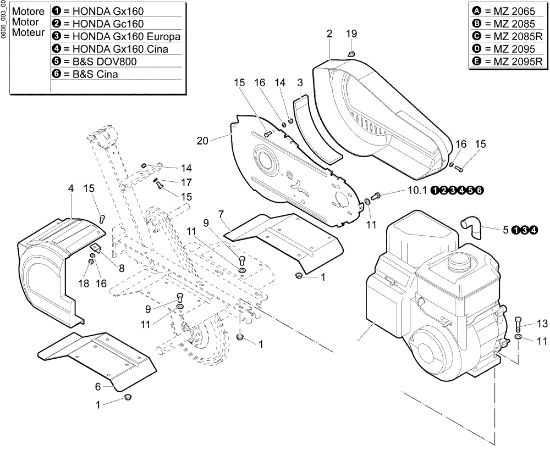 Cofres MZ 2085 R Motoazada
