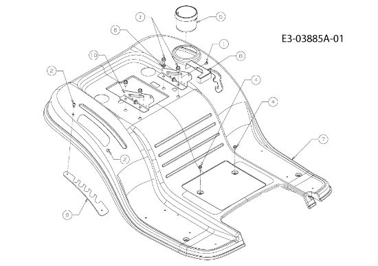 Carcasa posterior KOMMAND 80/12,5 T Tractor