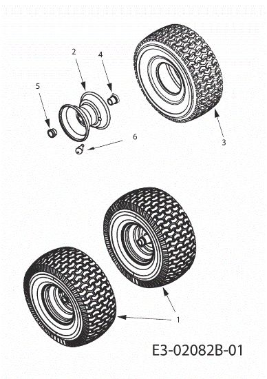 Ruedas anteriores KOMMAND 80/12,5 T Tractor