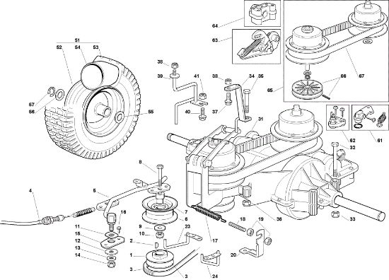Transmisión EF 63C/6,5V Cat.2009 Tractor