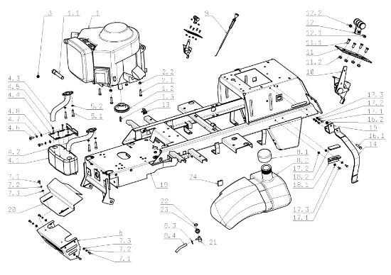 Motor EF 124J/22H Cat.2009 Tractor