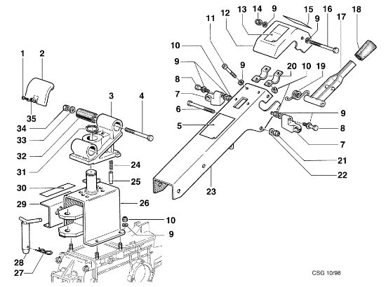 Soporte KAM 5 (Fino/Until 2009) Motocultivador