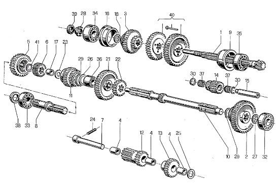 Engranajes (Cambio) 700-800 Motocultivador