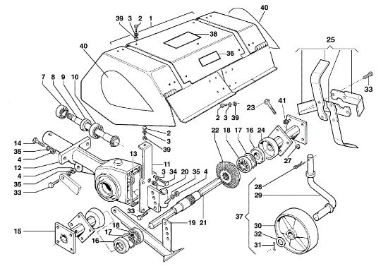 Fresadora BRIK 1 (Fino/Until 2009) Motocultivador