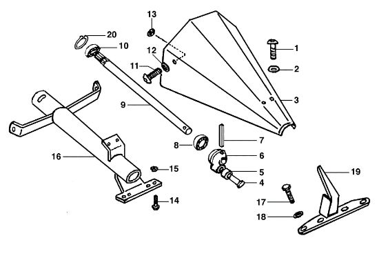 Movimiento barra CAV BRIK 3 (Fino/Until 2009) Motocultivador