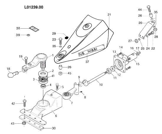 Movimiento en baño de aceite L0123900 BRIK 3 (Fino/Until 2009) Motocultivador