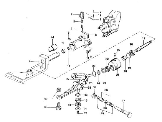 Movimiento barra (Conexión ajustable) 506 / 506 CDA Motocultivador