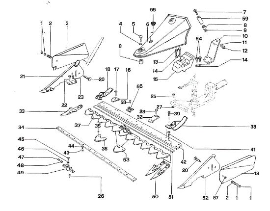Barra segadora de corte intermedio 508 / 508 CDA Motocultivador