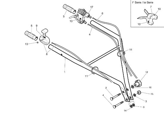 Manillar fija y caja de mando 102 (EN 709) (K800 H - SN T210)