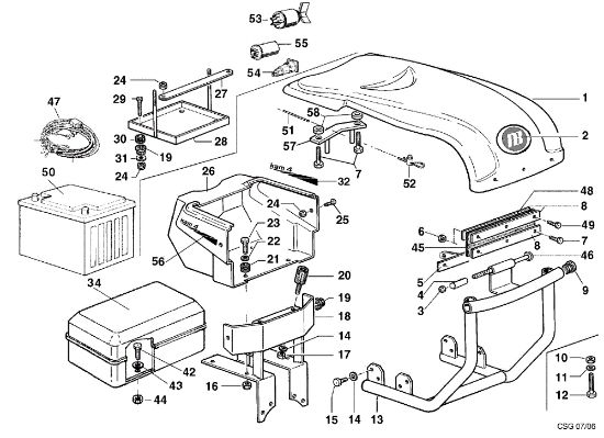 Cofre de inyección KAM 4 (Fino/Until 2012) Motocultivador