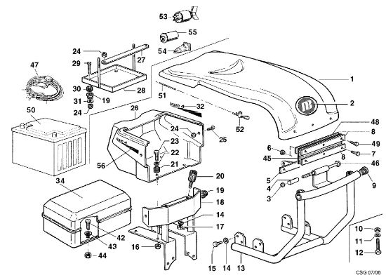 Cofre de inyección KAM 4 (Fino/Until 2012) Motocultivador