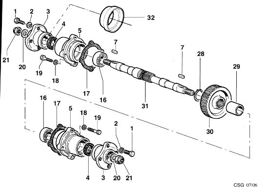 Puente KAM 4 (Fino/Until 2012) Motocultivador