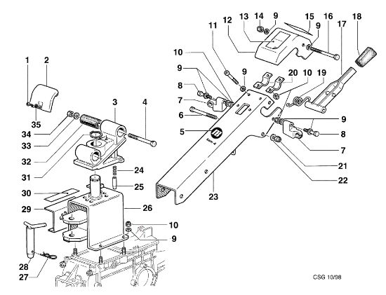 Soporte KAM 4 (Fino/Until 2012) Motocultivador