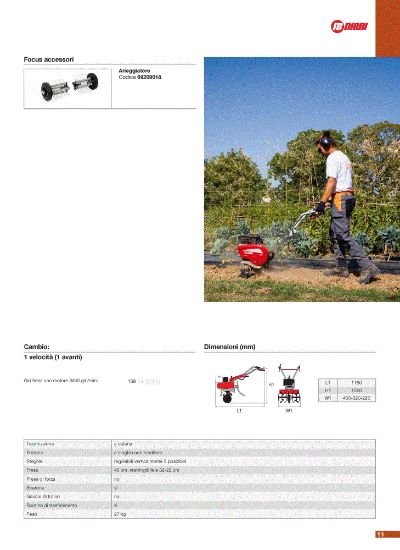  Accesorios para motoazadas