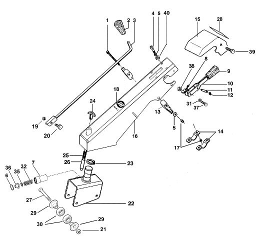 Columna y manillar BRIK 1 EMAK (EN 709) Motocultivador