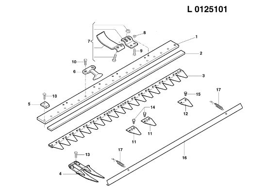 Barra segadora de corte intermedio 69229046 BRIK 1 EMAK (EN 709) Motocultivador